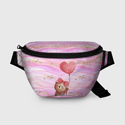 Поясная сумка Мишка с шариком Love