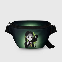 Поясная сумка Уэнсдэй с ядом, цвет: 3D-принт