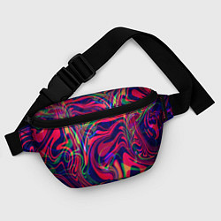 Поясная сумка Яркие волны, цвет: 3D-принт — фото 2