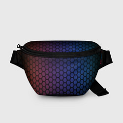 Поясная сумка Abstract hexagon fon, цвет: 3D-принт