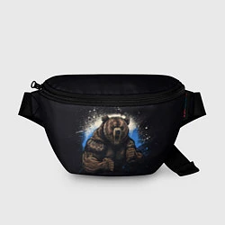 Поясная сумка Сильный медведь, цвет: 3D-принт