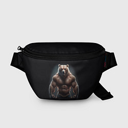 Поясная сумка Сильный медведь спортсмен
