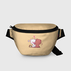 Поясная сумка Плюшевые медвежьи объятия, цвет: 3D-принт