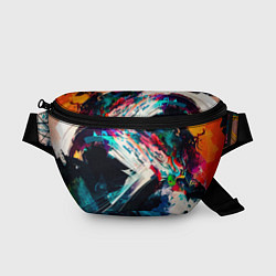 Поясная сумка Разноцветные мазки краски, цвет: 3D-принт