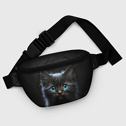 Поясная сумка Голубоглазый котенок, цвет: 3D-принт — фото 2