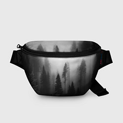 Поясная сумка Красивый лес и туман