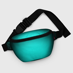 Поясная сумка Бирюзовый градиент, цвет: 3D-принт — фото 2