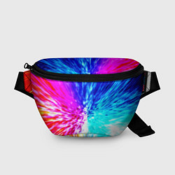 Поясная сумка Всплеск ярких красок, цвет: 3D-принт