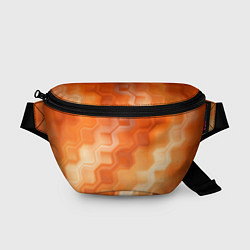 Поясная сумка Золотисто-оранжевый туманный паттерн