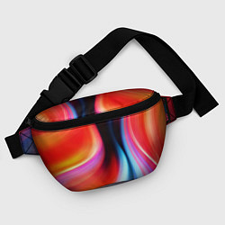 Поясная сумка Радужные волны, цвет: 3D-принт — фото 2
