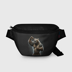 Поясная сумка Медведь показывает свою силу