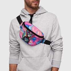 Поясная сумка Молодая модница - нейросеть, цвет: 3D-принт — фото 2