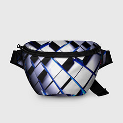 Поясная сумка Неоновые плиты киберпанк, цвет: 3D-принт