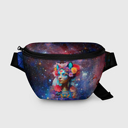 Поясная сумка Космическая девушка-кошка