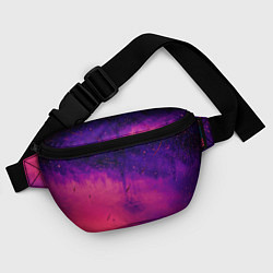 Поясная сумка Фиолетовый космос, цвет: 3D-принт — фото 2