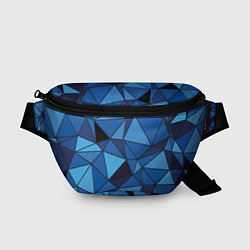 Поясная сумка Синие треугольники, абстракт