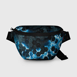 Поясная сумка Соты с подсветкой, цвет: 3D-принт