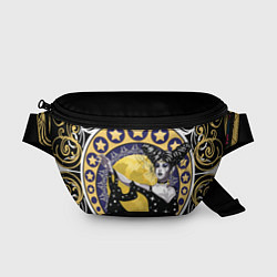 Поясная сумка Древняя богиня Никс и рамка в стиле модерн с луной