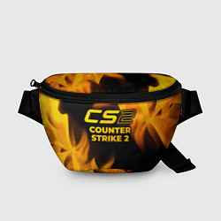 Поясная сумка Counter Strike 2 - gold gradient, цвет: 3D-принт