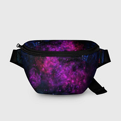 Поясная сумка Neon pink nebula