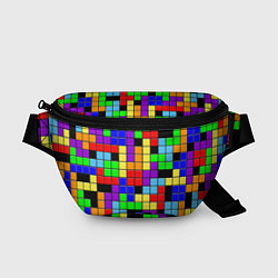 Поясная сумка Тетрис цветные блоки, цвет: 3D-принт