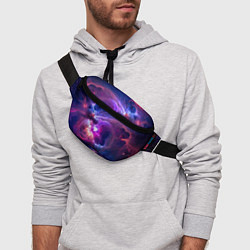 Поясная сумка Небула в космосе в фиолетовых тонах - нейронная се, цвет: 3D-принт — фото 2