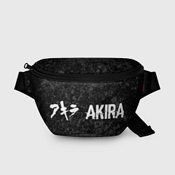 Поясная сумка Akira glitch на темном фоне: надпись и символ