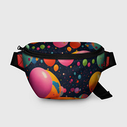 Поясная сумка Море шаров, цвет: 3D-принт