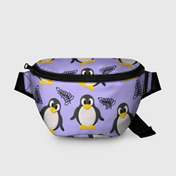 Поясная сумка Пингвин и веточка