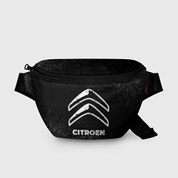 Поясная сумка Citroen с потертостями на темном фоне