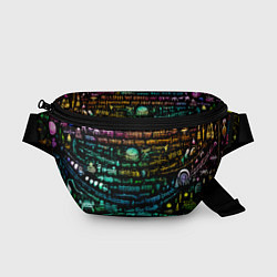 Поясная сумка Символы психоделика - нейронная сеть, цвет: 3D-принт