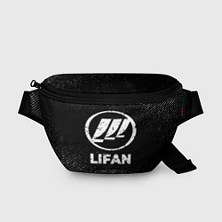 Поясная сумка Lifan с потертостями на темном фоне