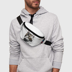 Поясная сумка Время с кошкой никогда не потрачено зря, цвет: 3D-принт — фото 2