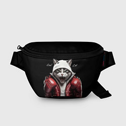 Поясная сумка Cool fighting cat, цвет: 3D-принт