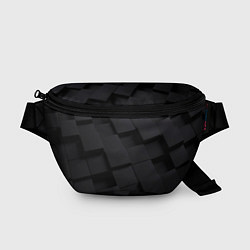 Поясная сумка Чёрные геометрические блоки, цвет: 3D-принт