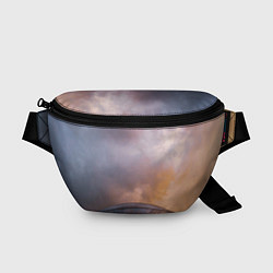 Поясная сумка Часть металлической планеты и туман, цвет: 3D-принт
