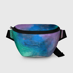 Поясная сумка Пудра и голубые краски, цвет: 3D-принт