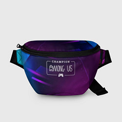 Поясная сумка Among Us gaming champion: рамка с лого и джойстико, цвет: 3D-принт