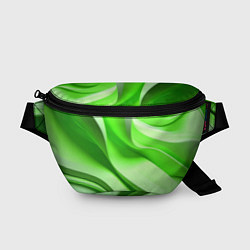 Поясная сумка Светлые зеленые волны