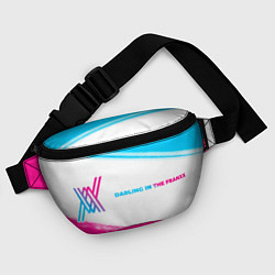 Поясная сумка Darling in the FranXX neon gradient style: надпись, цвет: 3D-принт — фото 2