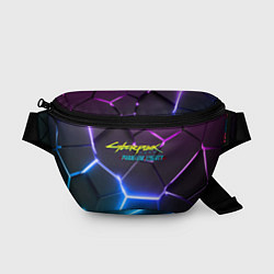 Поясная сумка Cyberpunk 2077 phantom liberty neon, цвет: 3D-принт