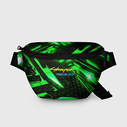Поясная сумка Cyberpunk 2077 phantom liberty neon green