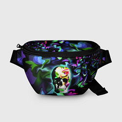 Поясная сумка Цветной череп, цвет: 3D-принт