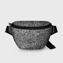 Поясная сумка Густой серый мех, цвет: 3D-принт
