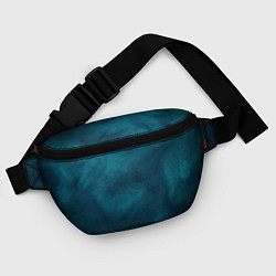 Поясная сумка Синие туманные камешки, цвет: 3D-принт — фото 2