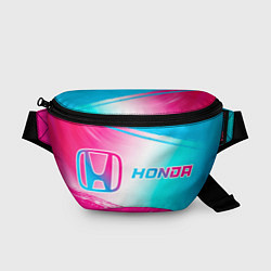 Поясная сумка Honda neon gradient style: надпись и символ