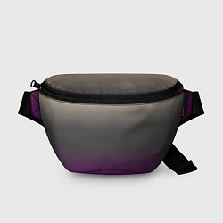 Поясная сумка Фиолетовый и серый дым - Хуф и Ся, цвет: 3D-принт