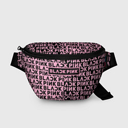 Поясная сумка Blackpink - pink text, цвет: 3D-принт