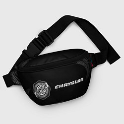 Поясная сумка Chrysler speed на темном фоне со следами шин: надп, цвет: 3D-принт — фото 2