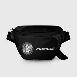 Поясная сумка Chrysler speed на темном фоне со следами шин: надп